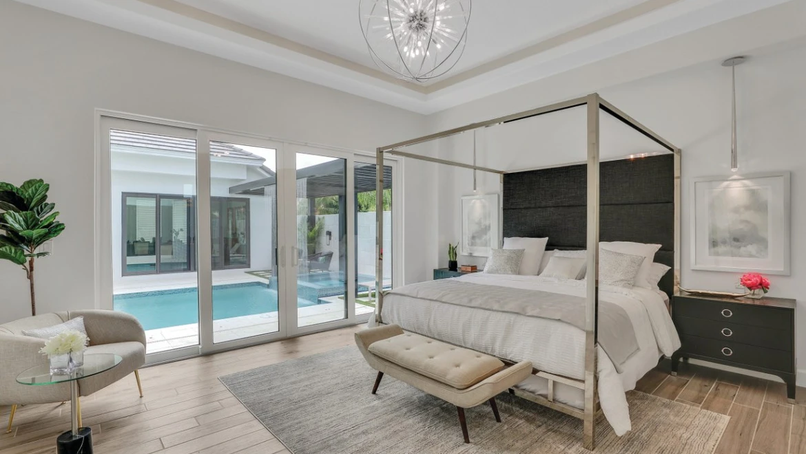 PGT EV ABD HeritageGreen, dormitorio con piscina, interior, 5470 SGD