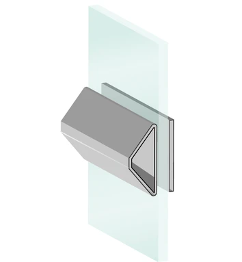 1" Elevado por fuera, plano por dentro