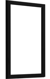 Ventana abatible de aluminio CA740_02_negra