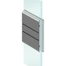 Cuadrado en relieve de 3,5" - Aplicación plana (exterior-interior)