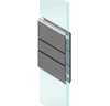 3,5" Cuadrado en relieve, doble aplicación (exterior-interior)